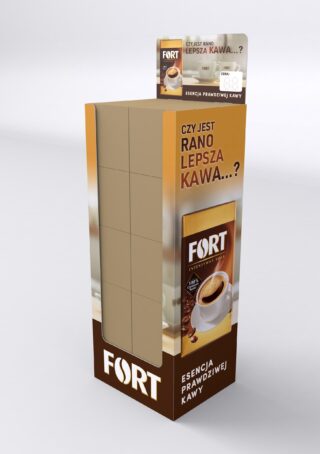 Fort - projekt standu kartonowy typu "komin"